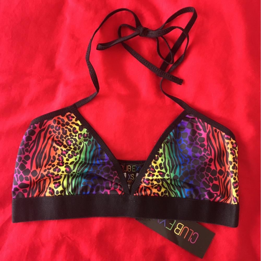 Dolls Kill Multicolor Animal Print Crop Top